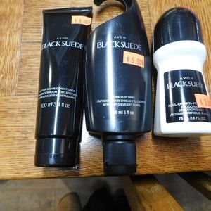 BLACK SUED GIFT SET